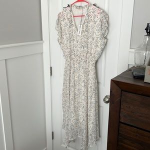 NWT White with Flowers Dress, lined